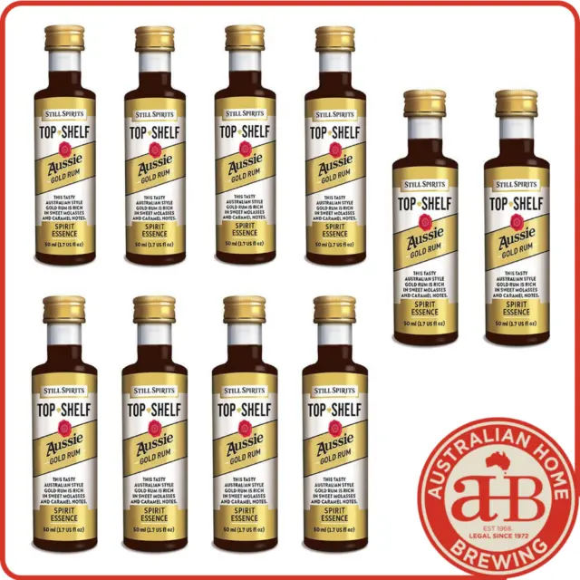 10 Pack Still Spirits Top Shelf Aussie Gold Rum homebrew spirit essence distill