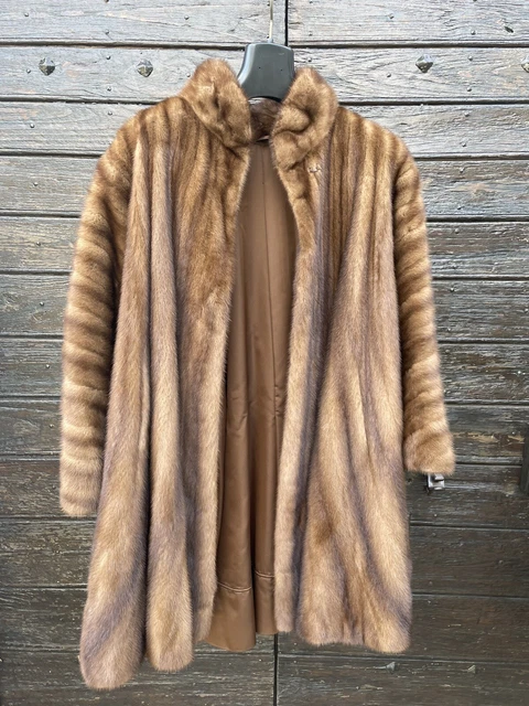 Manteau Fourrure Visone Gabriel Pisani Taille 42 Marron Clair - Neuf Sans étiquette