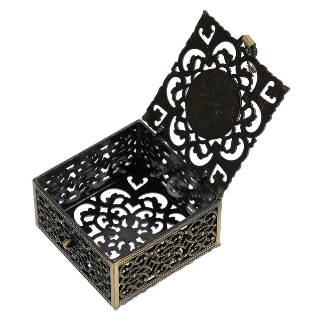 Retro Jewelry Organizer Storage Box Cross Earings Zinc Alloy