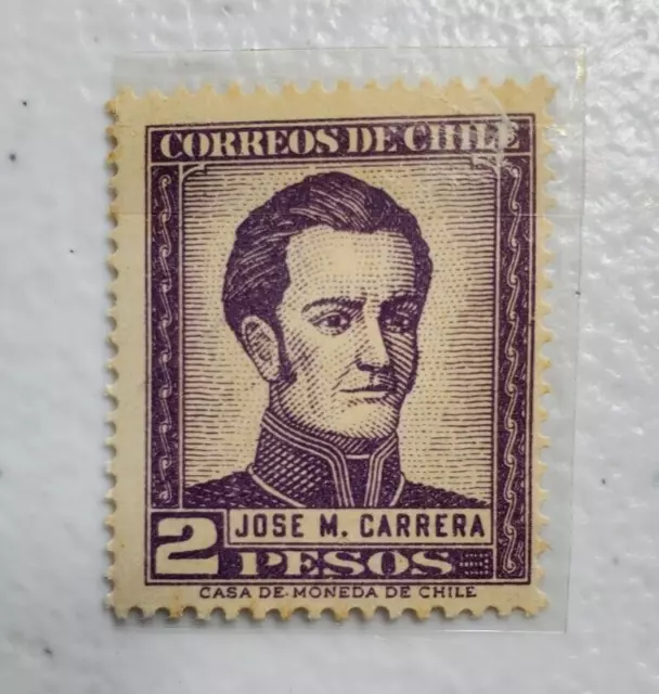 Correos De Chile Jose M Carrera 2 Pesos 06/292