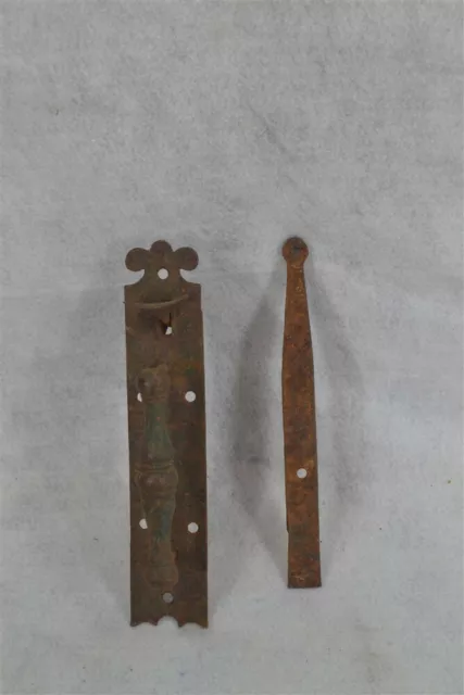 thumb latch early hand made forged iron early 19th c original 1800s