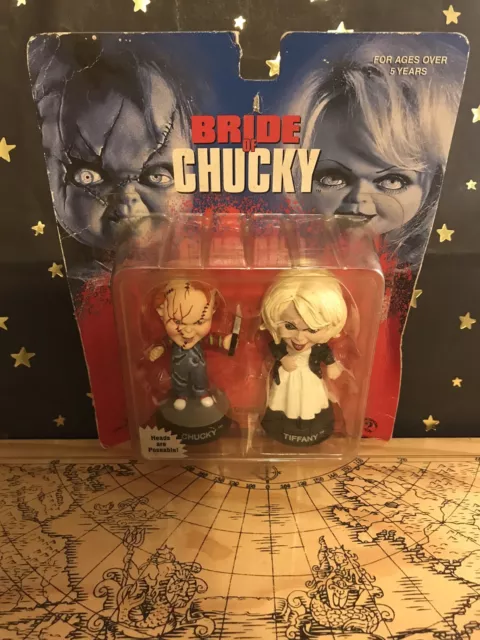 Bride Of Chucky & Tiffany Doll Little Big Heads Sideshow Toy 1998 Brand New  £47.03 - Picclick Uk