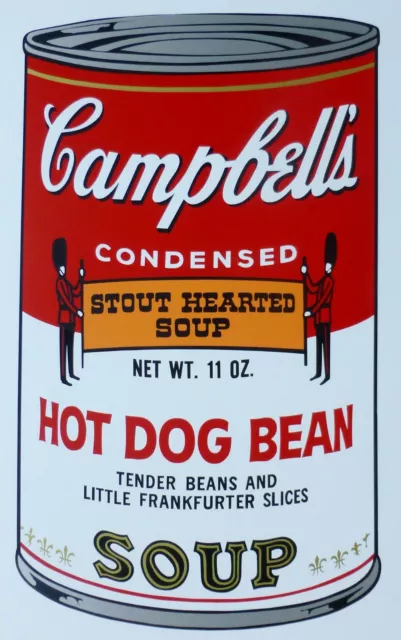 Andy Warhol Campbells' Caldo Cane Bean Zuppa II Lattina Sunday B.Mattina / 1500