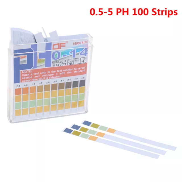 Universal pH Test Paper Strips Test Acid Alkaline Level Measure Full Range  g#km