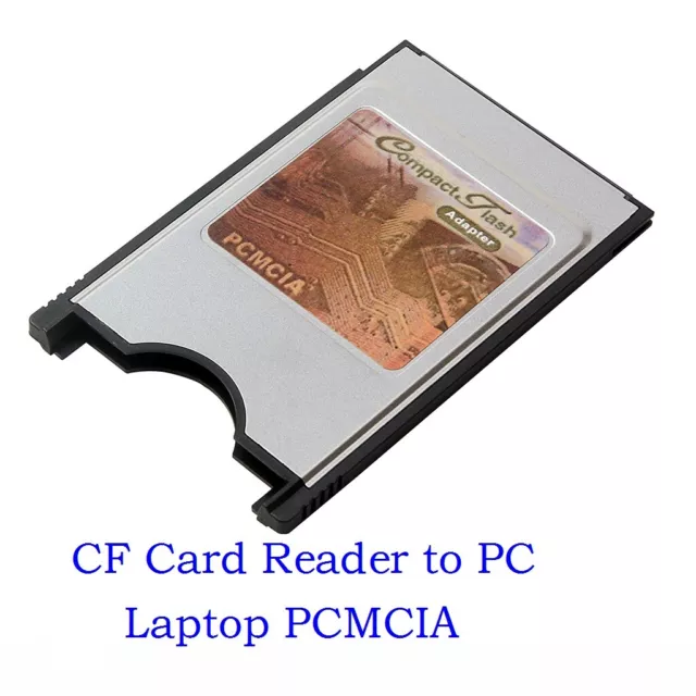 CF Compact Flash Card Reader Adapter Converter to PC Laptop PCMCIA