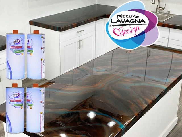Jumbo Resina Epoxi Dos Componentes para Superior Cocina KG 0,800 (2 Colores De