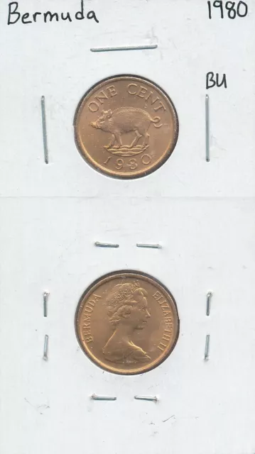 Bermuda - 1 Cent 1980 UNC