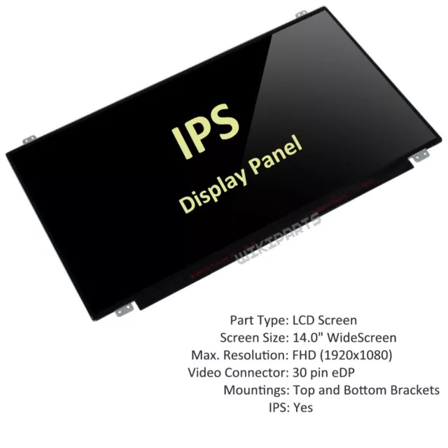 New 14.0" Display For IBM LENOVO THINKPAD T450 T450S Screen Slim FHD IPS Panel