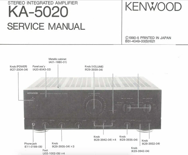 KENWOOD KA-36 SCHEMATIC Diagram Service Manual Schaltplan Techniques ...