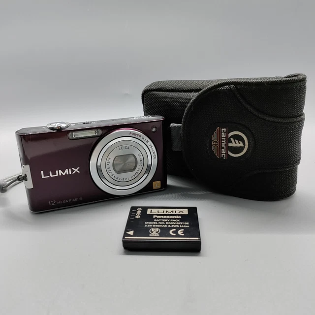 Panasonic Lumix DMC-FX60 12.1MP Compact Digital Camera Burgundy Tested