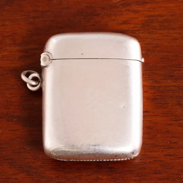 A & J. Zimmerman English Sterling Silver Match Safe Simple Refined 1901 No Mono A & J. Zimmerman English Sterling Silver Match Safe Simple Refined 1901 No Mono