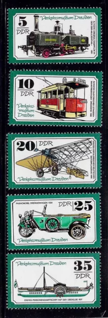 DDR 1977; Verkehrsmuseum Dresden; Mi.Nr. 2254 / 2258; postfrisch