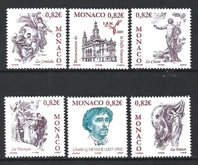 Timbre de Monaco neuf ** n 2508 / 2513