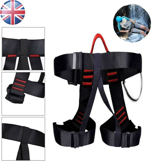 HEAVY DUTY CLIMB Rock Safety Harness Tree Climbing Rappell Belt Rigging