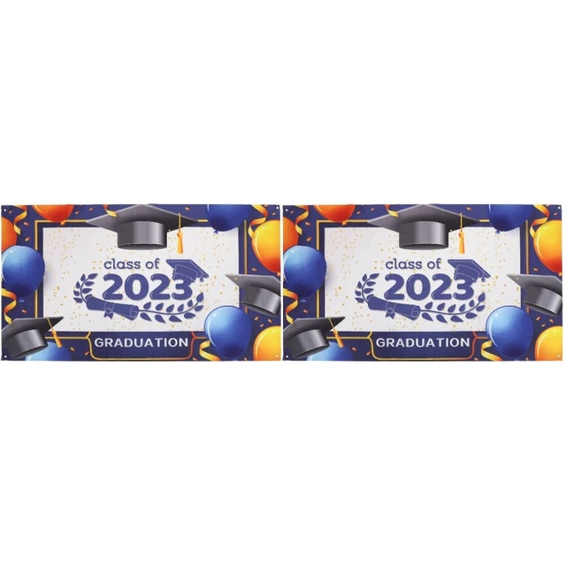 Unique 91101 Banner Laurea "Congrats Grad" - 1,37 M, Colore Argento E Nero
