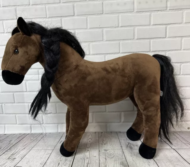 MADAME ALEXANDER Large Horse Plush Stuffed Animal Poseable 19" Brown Doll Pony