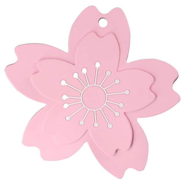 Flower Shape Heat Insulation Pad Silicone Non-slip Coaster Tableware Mats  Home