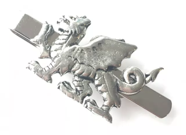 Wales Welsh Dragon Personalised made from English Pewter Tie Slide (N428) 3