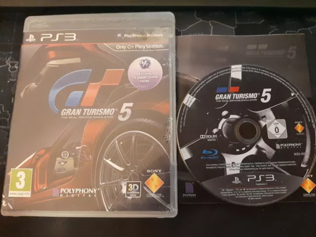 Gran Turismo 5 (Sony PlayStation 3, 2010) Complete with Manual