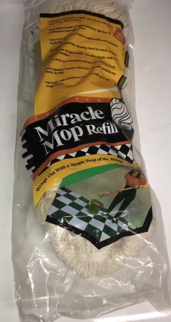1993 Vintage Miracle Mop Recarga Ingenious Designs Inc EE. UU. NUEVO EN BOLSA