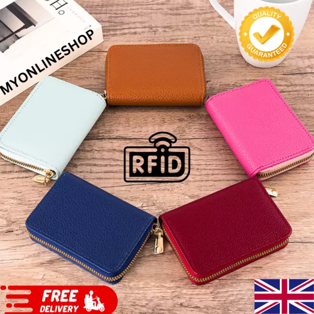 RFID Card Holder Purse Women Men Outdoor Wallet Credit Card Organizer Travel UK