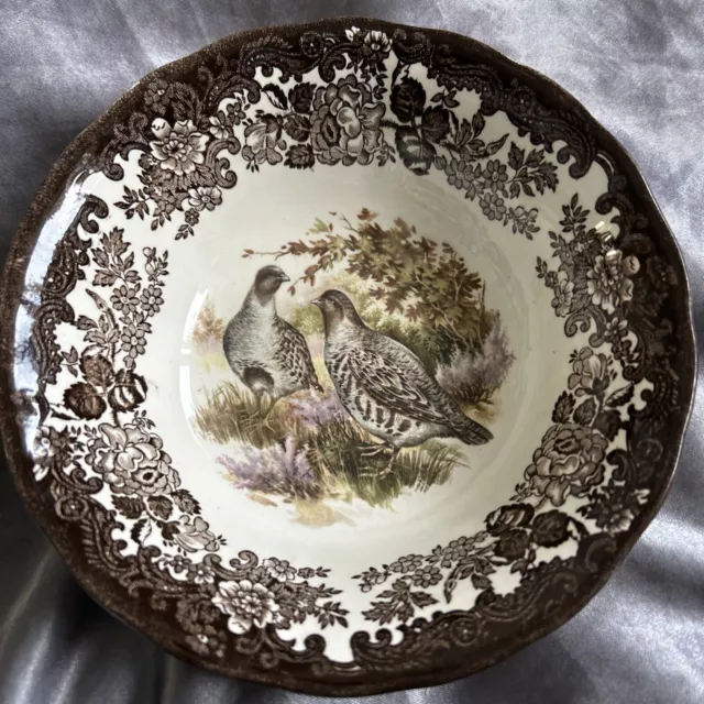 Royal Worcester Game Series - Partridge Bowl. 7 Inches In Diameter.