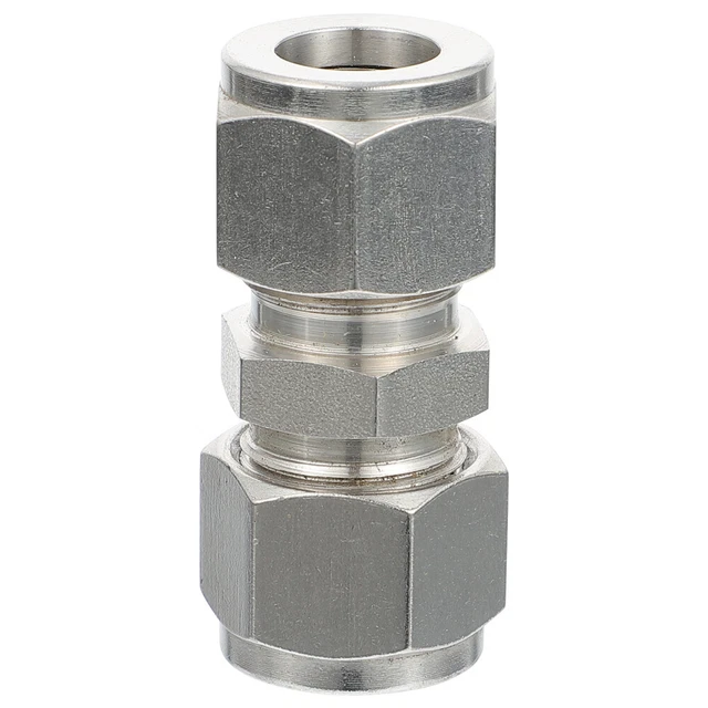 Tubo di compressione dritto in acciaio inox con connettore tubo dritto