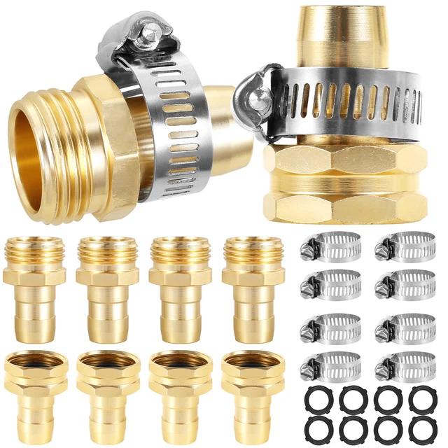 8Pcs Garden Hose Connector Fitting Aluminum Alloy Garden Hose Repair  TH