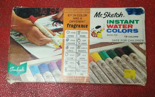 Vintage Sanford Mr. Sketch Scented Water Color Markers Set of 12