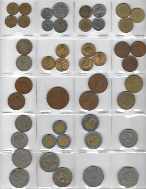 Mexico Lot 47 Mexican Coins Old Vintage Coin Collection 🇲🇽