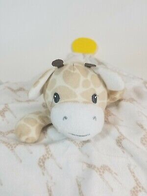 Modern Baby Security Blanket Giraffe Teether Rattle Blanky Lovey