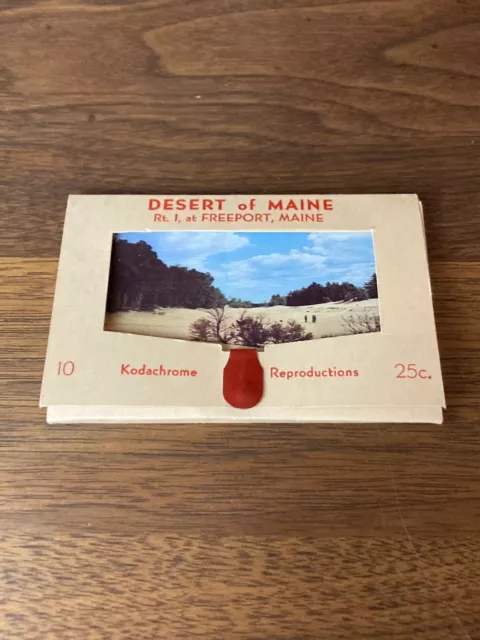 Set of 10 Vintage Desert of Maine Mini-Post Cards Kodachrome Reproductions NYC