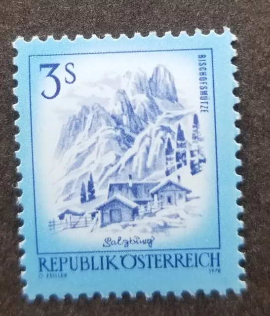*FREE SHIP Austria Definitive Beautiful 1978 House Mountain Salzburg (stamp) MNH