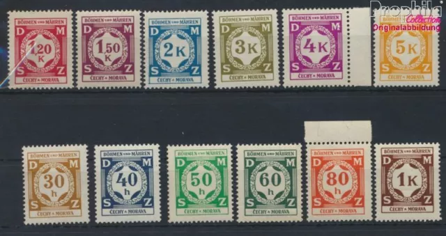 Briefmarken Böhmen und Mähren 1941 Mi D1-D12  postfrisch (9917329