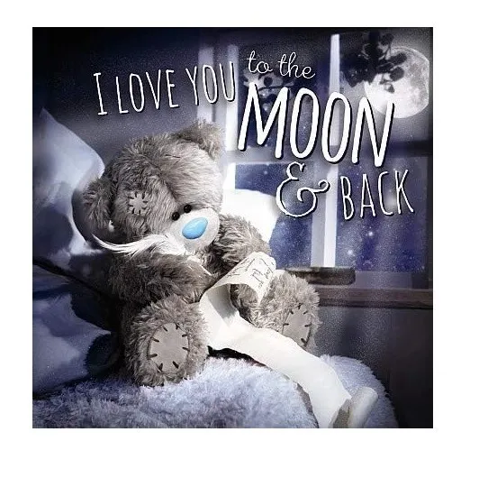 Me To You Tatty Teddy 3D Holographic Greetings Card (K30)