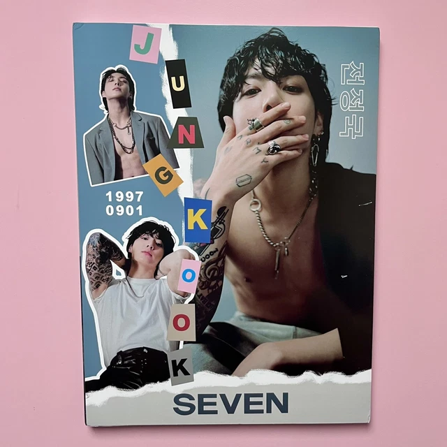 BTS JUNGKOOK A4 photo album book. JK SEVEN solo single, Bangtan kpop