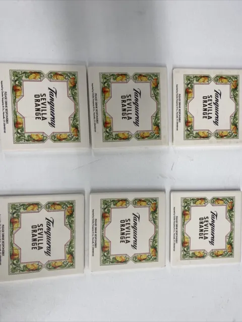 Tanqueray Sevilla Orange Gin Ceramic Coasters Set of 6
