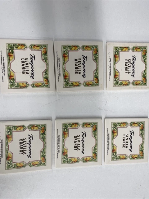 Tanqueray Sevilla Orange Gin Ceramic Coasters Set of 6