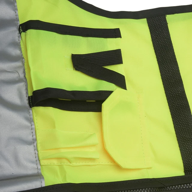 Giacca Gilet Sicurezza Vita Hi-Viz Visibilità Fiorescente Riflettente Righe Unisex