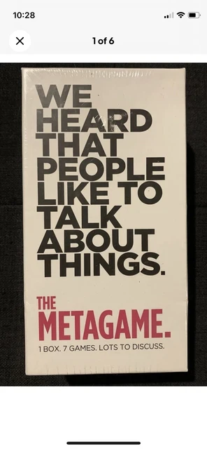 The Metagame Game We Heard That People Like to Talk About Things still sealed