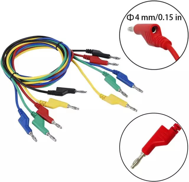 5 Pezzi Cavo Di Prova Con Spina a Banana, Cavo Di Prova per Sonda Multimetro, Ca 2