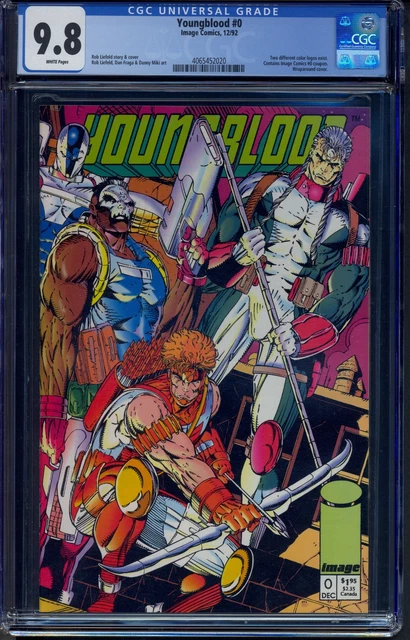 Youngblood 0 CGC 9.8 Contains Image Comics #0 coupon. Wraparound cover.
