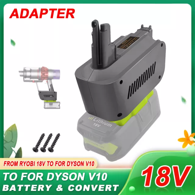 Battery Adapter Converter for  RYOBI 18V to for Dyson V10 Series Vacuum Cleaner