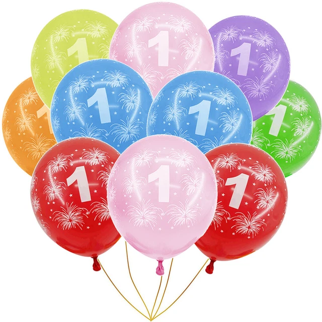 20 pz palloncini per il 1 ° compleanno del bambino numero di palloncini in lattice