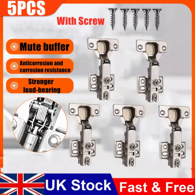 Cabinet Hinges Soft Close Quick Release Kitchen Cupboard Door Full overlay 35mm