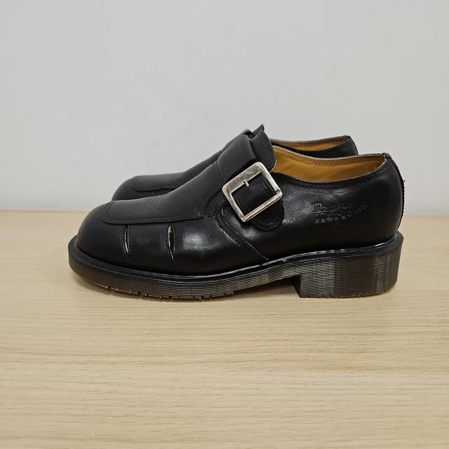 Mocassini Dr Martens vintage 1461 8355 Monk fibbia tacco grosso taglia UK 9
