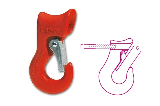Robur Filo Corda 8062 22-25mm Infilare Gancio Lega Acciaio Verniciato 080620025
