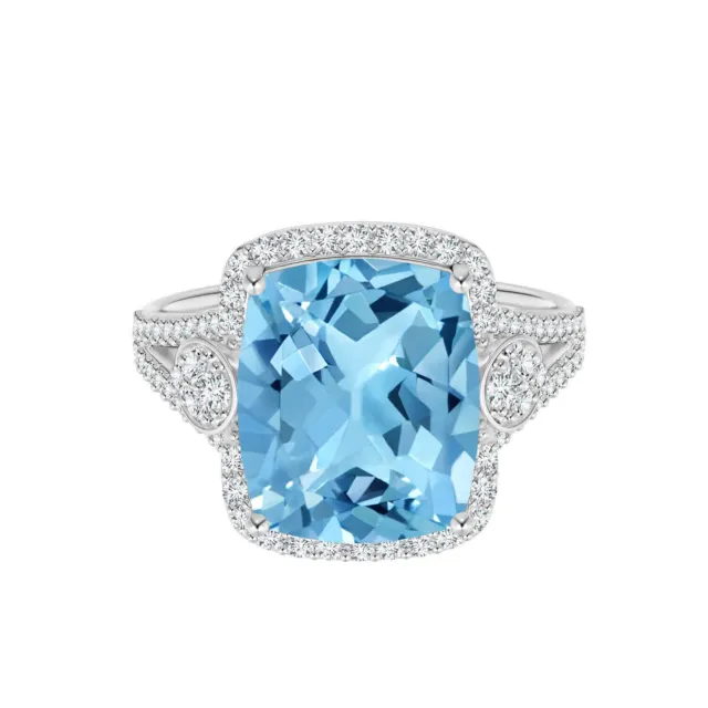 Bague Art Déco 925 Argent Sterling Radiant Cut Swiss Blue Topaz Ensemble de...