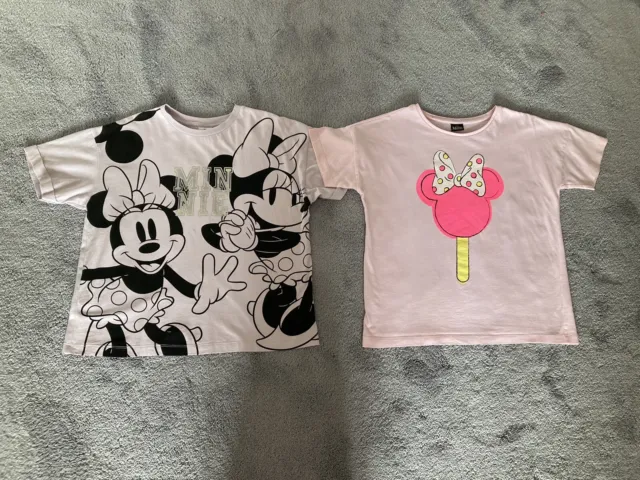 T-shirt top Disney ragazze età 12-13 anni Minnie Topolino Topolino