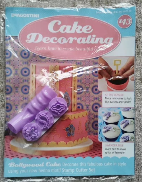 Deagostini Cake Decorating Magazine ISSUE 143 with STAMP CUTTER SET